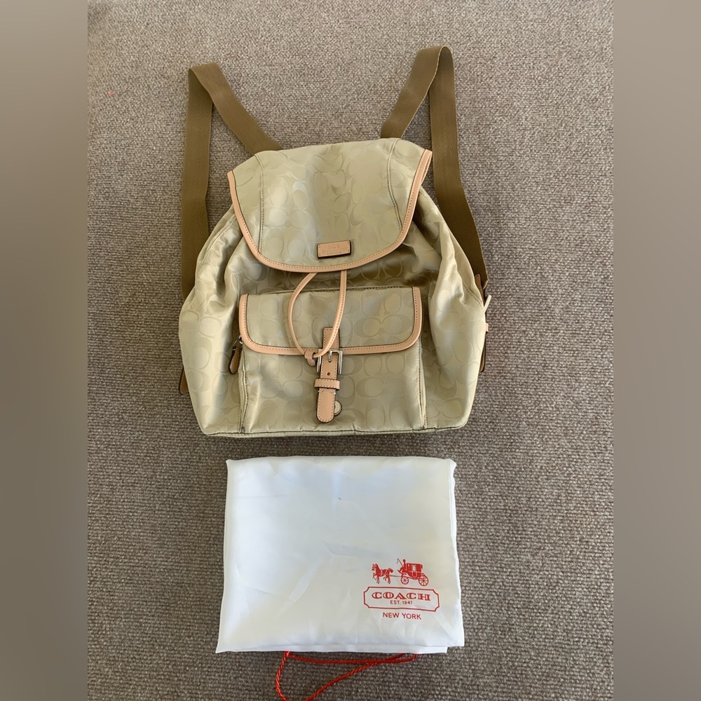 Coach Tan Small Backpack - image 1